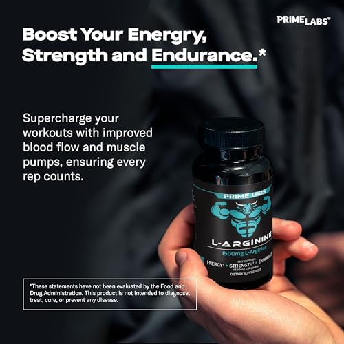 Prime Labs nitric oxide supplement label details