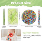 Blokidd circular rainbow silicone sensory pad with embedded beads