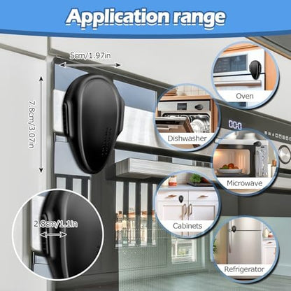 Easy adhesive installation for oven child lock