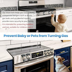 Lwuzkdo child safety stove knob cover installed on gas burner