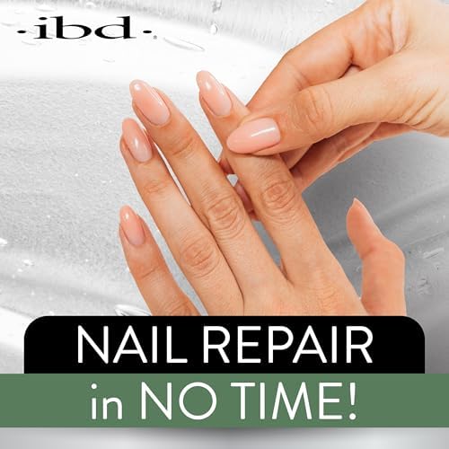 Repairing a cracked natural nail with IBD brush on resin