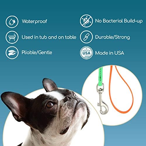 Groomerspro Jelly Pet grooming loop in teal color on white background