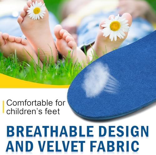 Breathable velvet top layer of Ailaka children's insoles for moisture control