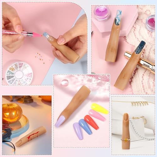 Close up of Deciniee soft silicone mannequin finger texture