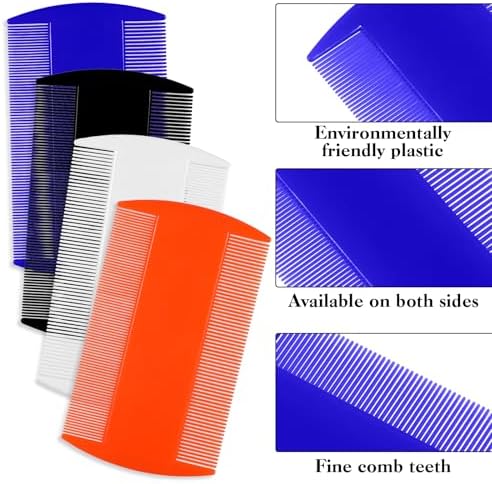 Lusofie polypropylene plastic fine tooth comb for cradle cap treatment