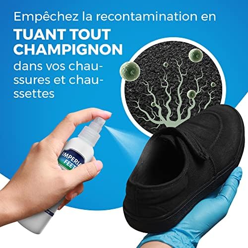 Imperial Feet antifungal shoe spray for athlete's foot prevention and odor control.