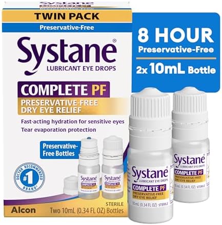 Systane Complete PF lubricant eye drops specialized multi-dose preservative free bottle design