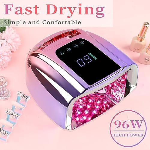 Bomoqing cordless nail dryer with LCD display screen