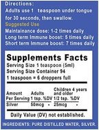 Silver Holistics Colloidal Silver Liquid label detail and concentration view
