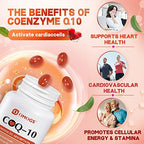 Omogs CoQ10 400mg Softgels close up of softgel capsules