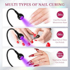 Krofaue UV LED Nail Lamp curing gel polish on fingers
