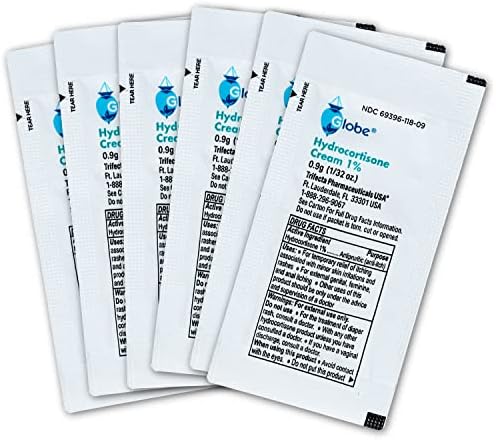 Sterile unit dose packets of hydrocortisone for eczema relief