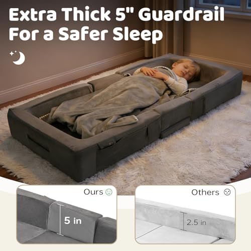 Removable machine washable cover panel being unzipped from the travel bed frame.