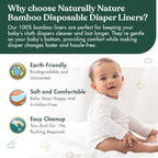 Two rolls of Naturally Nature biodegradable diaper liners side by side