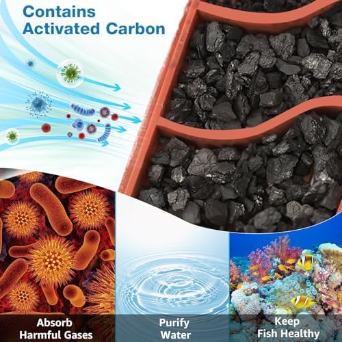 Zuqqony replacement aquarium bio bag filter cartridges pack illustration