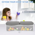 Machine washable premium neoprene material close up on the JOY ANAN newborn bath kit