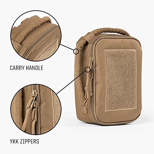 Tactical Baby Gear cooler pouch detail view of YKK zippers and patch panel