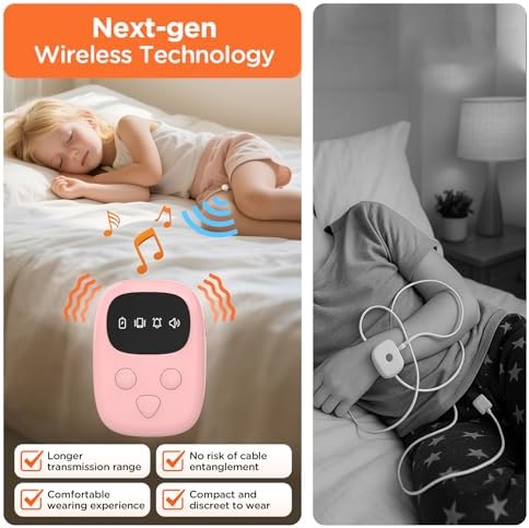 Ovevve bedwetting alarm kit showing progress tracking card and reward stickers.