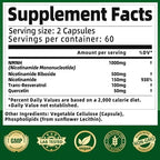 Qmiozzy Nurafuse NMNH Supplement 1000mg close up of liposomal formula highlights