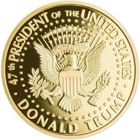 eTradewinds presidential commemorative coin inside open luxury velvet display case