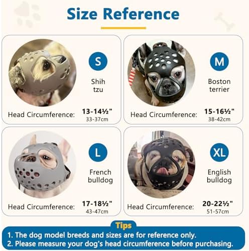 Barkless pug muzzle demonstrating three hole ventilation for panting and drinking