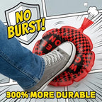 Hygienic stainless steel blowing tube and cleaning brush included with the POPLAY cushion.