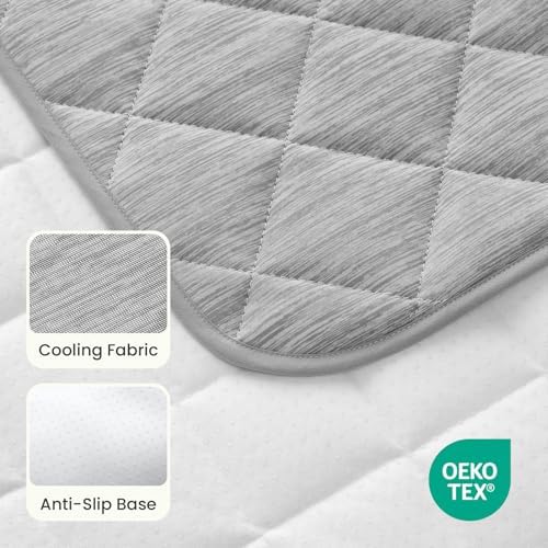 COZY KISS cooling mat folded for travel and car seat use