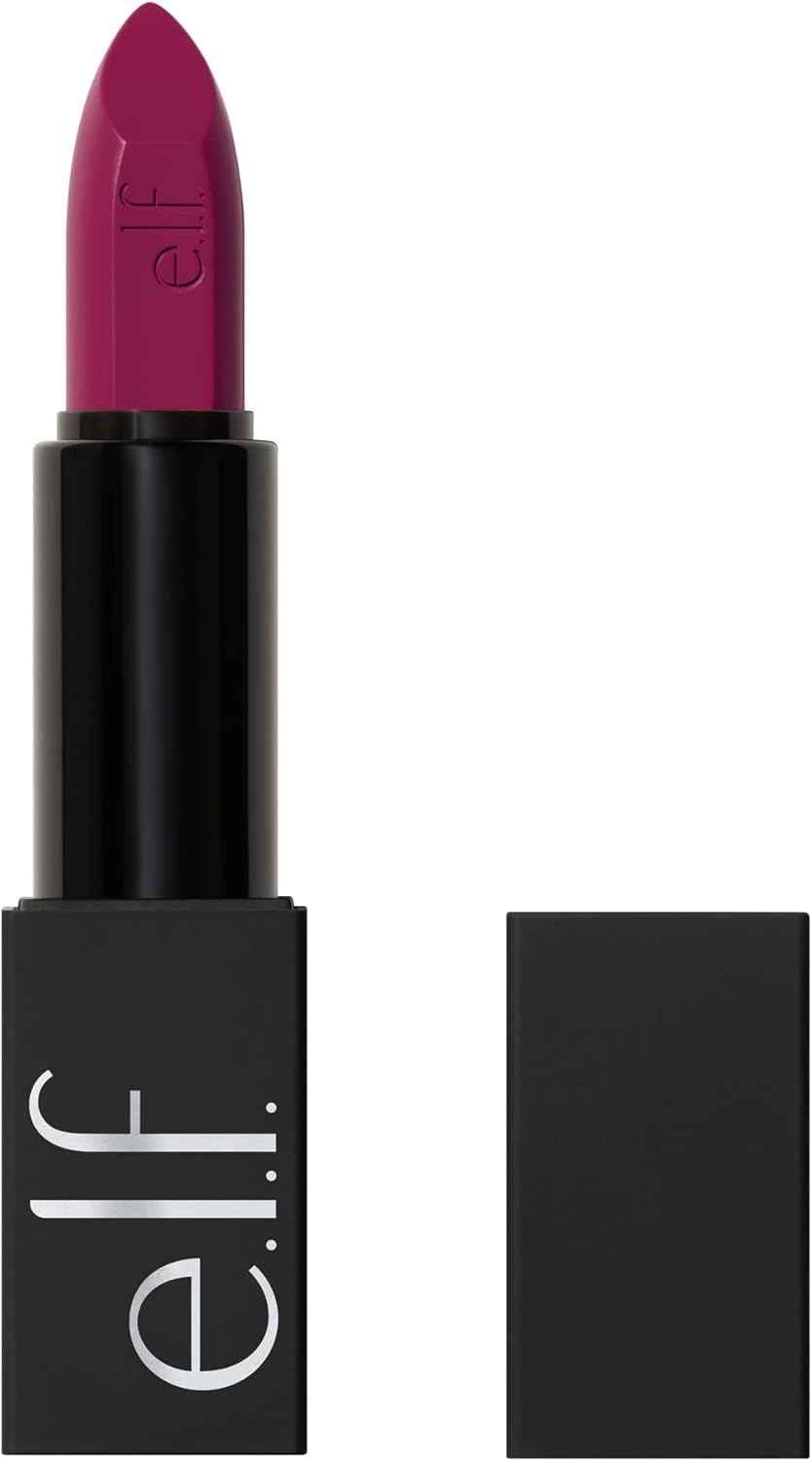 Nourishing long lasting vegan lipstick with squalane and jojoba oil ingredients graphic
