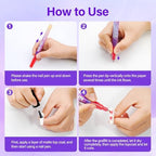 Set of Hubture acrylic paint pens for manicure