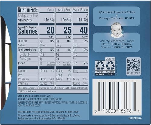 Gerber stage 1 baby food assorted flavors