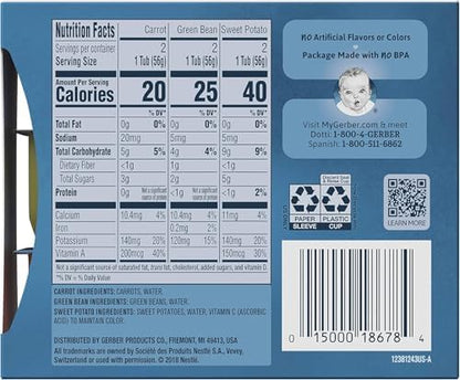 Gerber stage 1 baby food assorted flavors