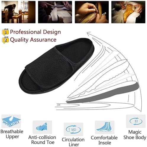 Unisex diabetic slippers for edema and foot deformation.