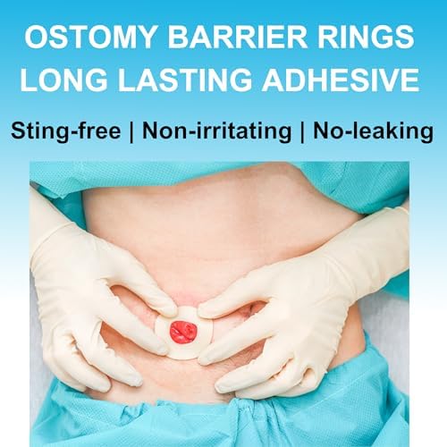 Individual packaging of medical grade forty seven millimeter diameter ostomy seals