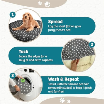 Close up of the durable zipper track on the Qwazy Cupcake pet bed liner