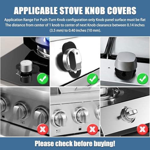Axfvd heat resistant silicone stove safety locks set