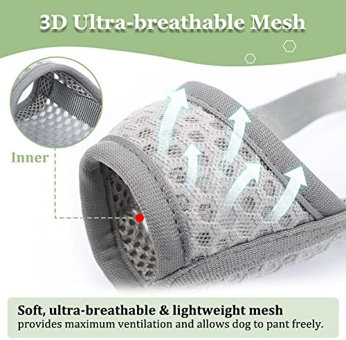 Mayerzon breathable dog muzzle extra extra small size for grooming
