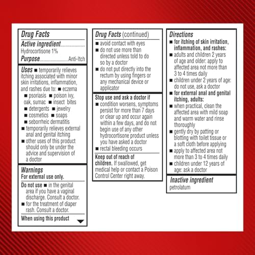 Cortizone-10 1 percent hydrocortisone anti-itch ointment tube for bug bites.