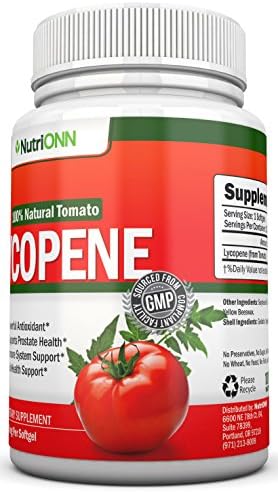 NutriONN Lycopene 3 month supply product packaging layout