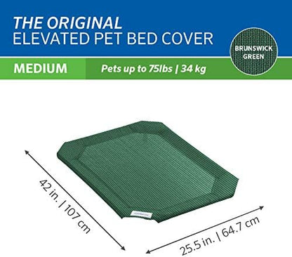 Weather resistant outdoor pet bed cover replacement for medium breeds
