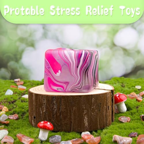 Marble swirl pattern slow rise nice cube sugar ball close up