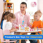 Close up of multicolored silicone suction cup fidget toys