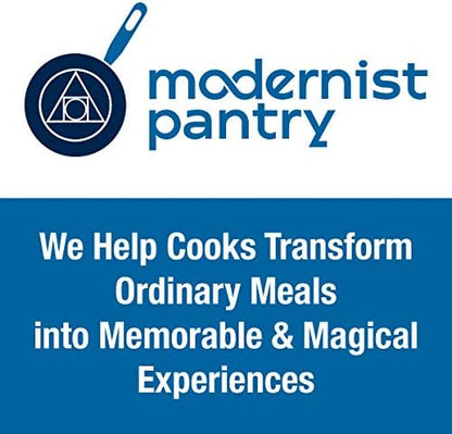 Modernist Pantry pure sodium citrate emulsifying salt package layout for precise cooking measurements.