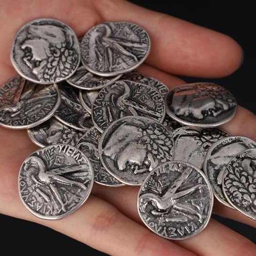 Biblical replica Shekel of Tyre coins with drawstring storage bag