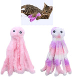Durable cartoon octopus pet supply item ideal for teething kittens