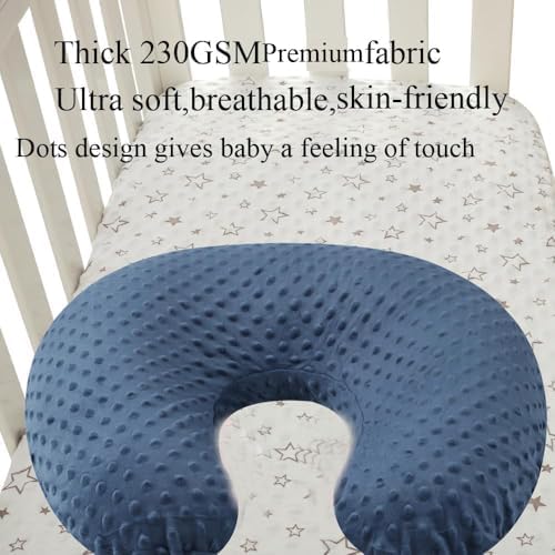 Educational diagram showing how to put a cover on a nursing pillow