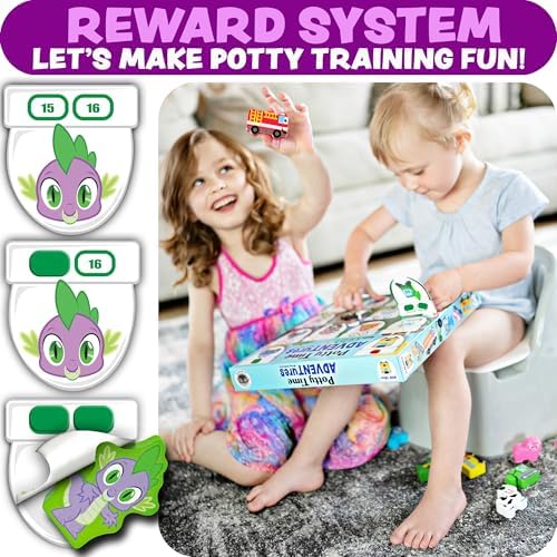 Toddler placing sticker on Lil Advents reward chart