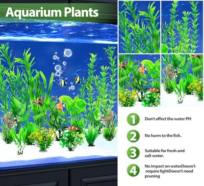 Safe fade resistant plastic underwater decorations suitable for freshwater and saltwater fish tanks