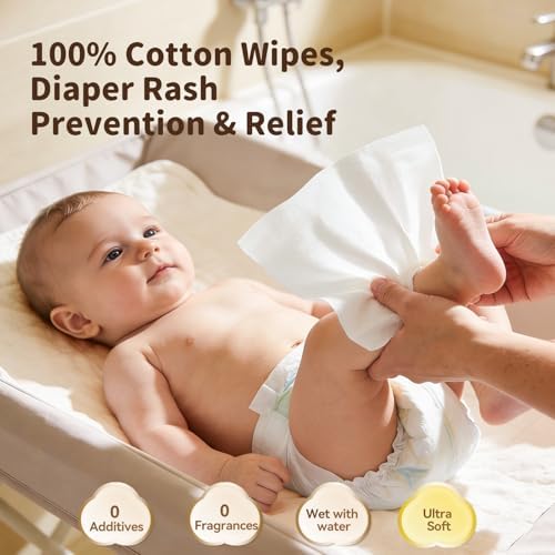 Winner cotton baby wipes pack of 6 stacked