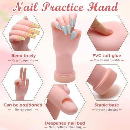 Bendable fingers of Zhaoyao nail practice mannequin