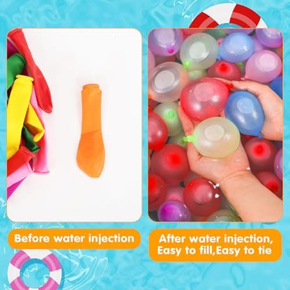 Close up view of the durable rubber texture of uninflated dark colored water balloons.